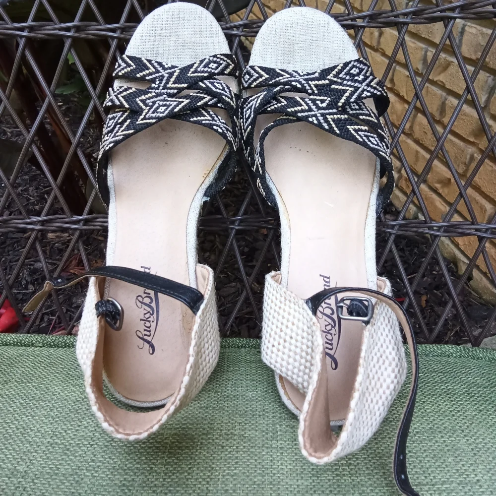 Lucky  Brand Mahima Espadrille Wedge Sandal.